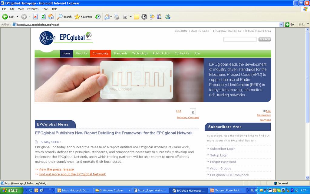 EPCglobal RFID Implementation