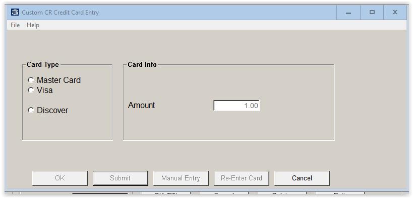 CREDIT CARD TRANSACTION SECTION Credit card transactions must be approved by a third party vendor. The MSI Cash Register application is capable of interfacing with the Lynk Systems vendor.