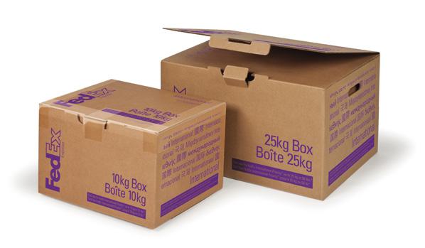 FedEx 10kg Box and FedEx 25kg Box cannot be used when shipping FedEx International Economy or for any domestic shipments. FedEx 10kg Box: Internal measurements: Height 0.16 cm, Width 32.