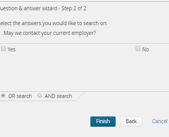 questions STEP 2: This will display a pop up page with a question and answer wizard,