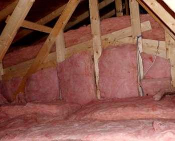 Fortunately, there was no ductwork in this attic space, as the home used hydronic heat.