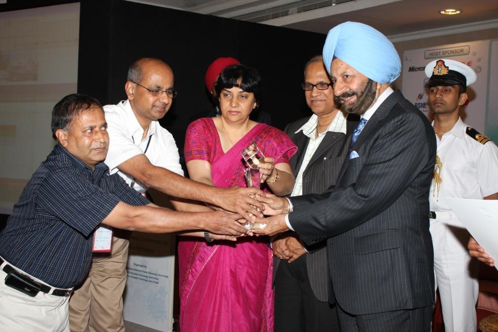4. e-governance Award for Innovative Use of Technology in e- Governance in the following filed 1. Technologically feasible delineation and prioritization of sub and micro watersheds 2.