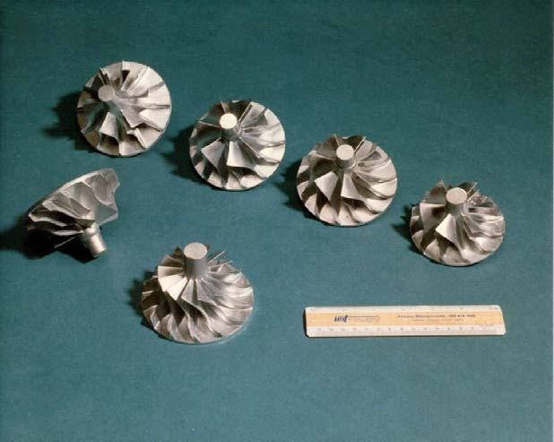 Commonly HIP d Castings Commercial castings (Al, Steel, Stainless) Turbocharger