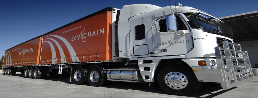 About BevChain Joint Venture between Lion and Linfox National Operations ex 12 Company operated sites and 5 customer sites Pick, handle and deliver over 1 million cases per week to more than 30,000