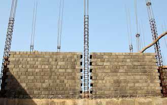 Construction of Confined Masonry Walls Wall construction