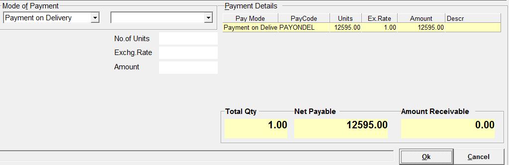 The Payment Code and other details are displayed under Payment Details.