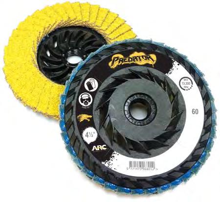 AP (Advanced Products) flap discs have been engineered to expose more abrasive surface for each single flap, resulting in a faster cut and longer life.