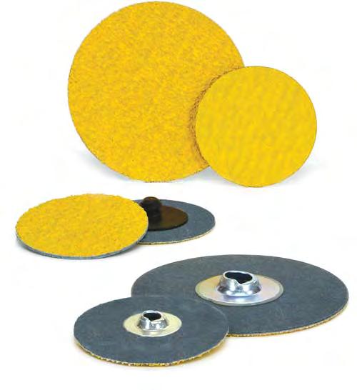 Smaller diameter discs typically do not last long, due to small amount of abrasive grain able to fit within the product surface.