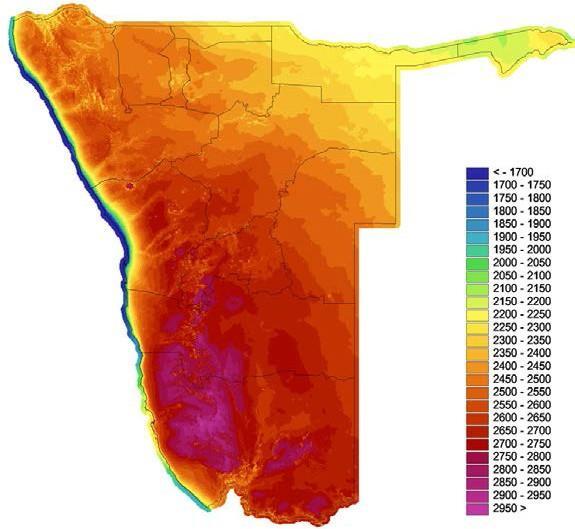 Solar energy potential in Namibia Solar energy potential is the most abundant renewable energy source in Namibia.