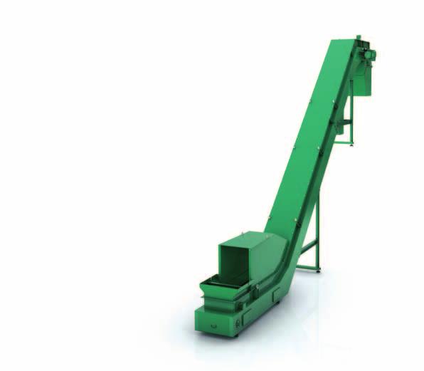 Pitch of the hinged belt t = 40 mm With its small pitch (40 mm) and extremely compact design, this conveyor is suitable for even the