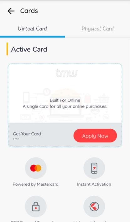 How to activate your tmw Virtual Card?