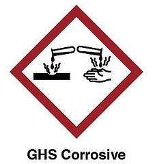 SAFETY INFORMATION Lysis Solution Corrosive Hazard-determining components of labeling: sodium hydroxide Risk phrases R34 Causes burns. Safety phrases S20 When using do not eat or drink.