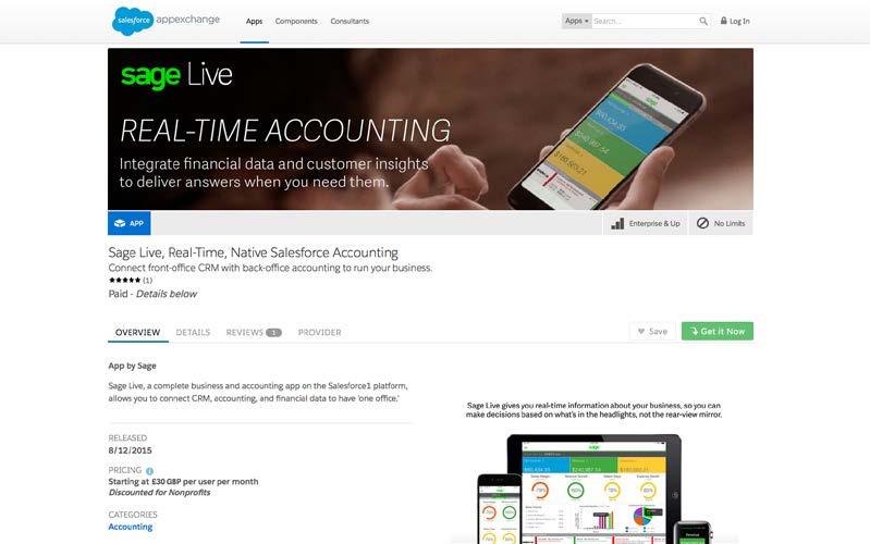 work environment with the Sage Live accounting engine Access thousands of