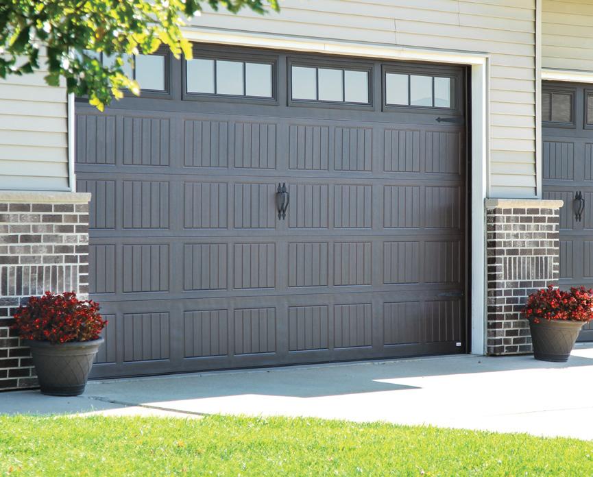 Customize your door with ornamental hardware 4 Choose your hardware: The steel garage doors feature premium insulation construction and design which provides maximum thermal efficiency and