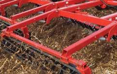 Wrap up fall field work using an aggressive degree, then tackle spring soil prep at a lesser degree. Works most soil types 1" to 5" (2.54 cm to 12.
