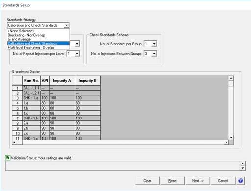 Automated LC Method Validation Five Step Workflow 1. You complete a simple experiment setup template. 2. Fusion QbD creates the Validation Experimental Design and exports it to the CDS. 3.