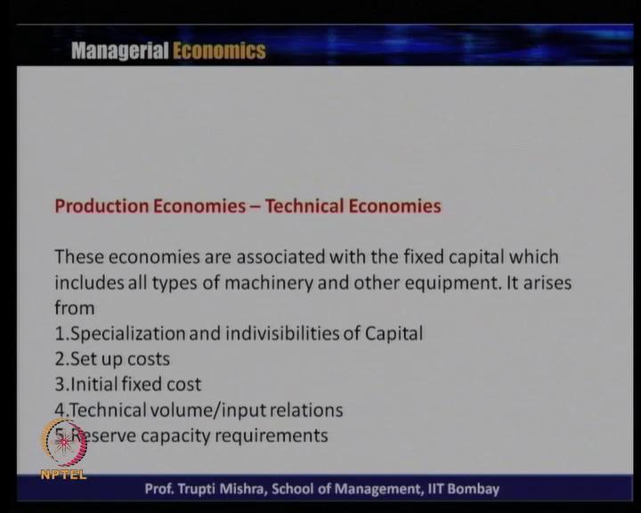 (Refer Slide Time: 30:46) So, then we will come to the second type of production economies that is the technical economy.