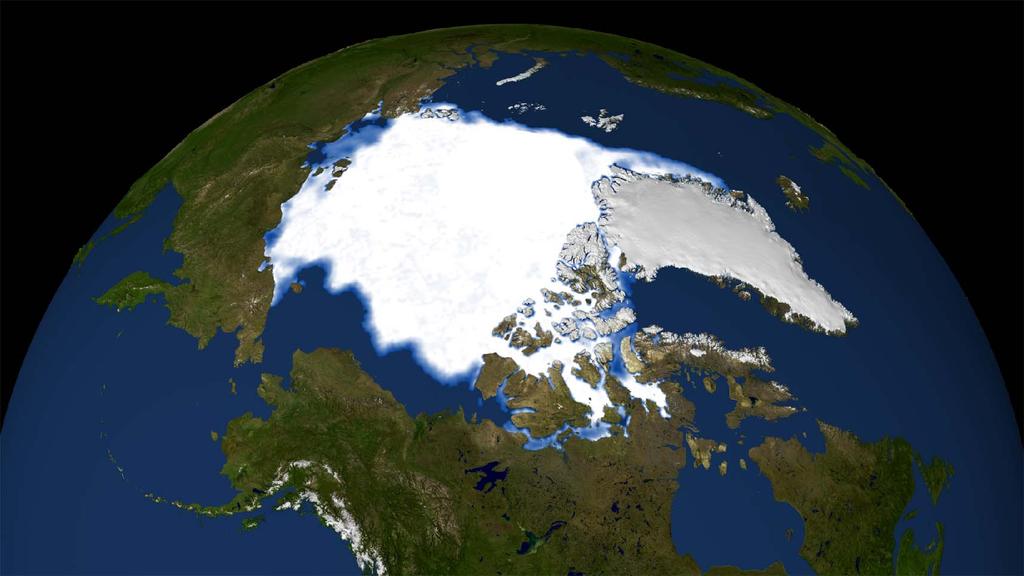 Polar ice is contributing