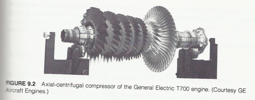 Mixed (Axial-Centrifugal) Compressor Some engines use both axial and centrifugal components Turbomachinery -9 Euler Turbomachinery Equations How to analyze the