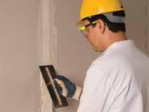 Gyproc plaster is applied with firm pressure, built out to the required thickness in two applications and trowelled to a smooth matt