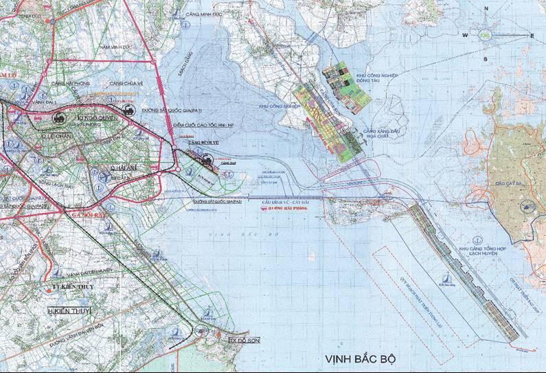 Lach Huyen Port Construction - Project Map No Toll Fees Tan Vu Lach Huyen