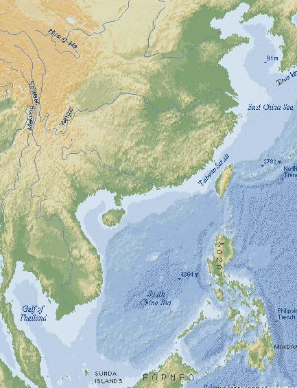 South China Sea 3 million km 2 Pearl River Estuary South China Sea Largest inland