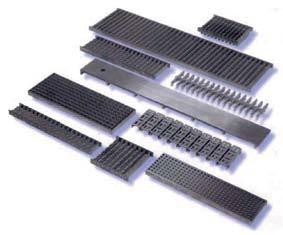 range Some Channels carried in stock as components and semi-manufactures for quick delivery Gratings for channels and outlet boxes An extensive range of BLUCHER channel gratings