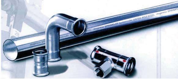 The high quality stainless steel used in both fittings and pipes guarantees greater resistance against corrosion, even with aggressive water conditions.