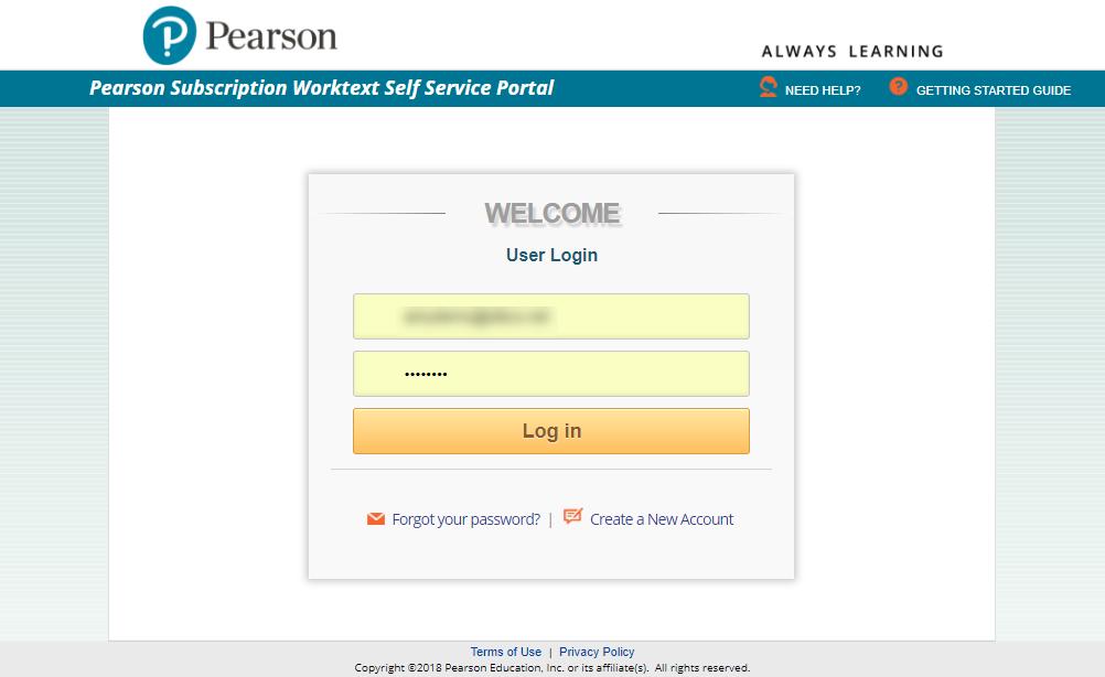 Welcome to the Pearson Subscription Worktext Self-Service Portal This site will allow you to manage the following with your subscription orders: Update Order Quantity Update Ship Date Update Shipping