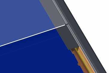 perfectly matched to each collector harmonic integration into the roof guarantees permanent watertightness
