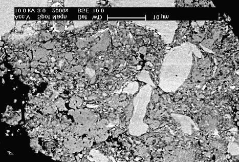 Ti Al Ti Ti 87.12 at% Al 12.19 at% Ti Ti Al Ag Ti Ti Ti 49.60 at% Al 48.13 at% Ag 2.27 at% Figure 5 SEM/BSE image of alloy 1 after 50h of MA and corresponding EDS analysis.
