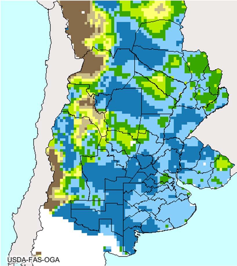 But weather remains key Very wet in Argentina corn