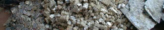 Vermiculite is a group of hydrated laminar minerals