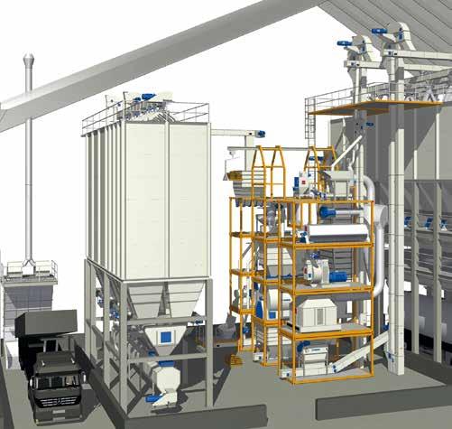 Modular solutions CONTAINERISED FEEDMILLS WITH OUTPUTS OF 3-45 TPH It is now more than 40 years since Ottevanger began the development of compact preassembled installations for a variety of