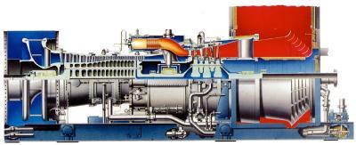 4. Inlet & Exhaust Pressure Drop [2/6] MS7001E, GE Hot-end drive MS7001F, GE Cold-end drive In the hot-end drive configuration, the output shaft extends out the rear of the turbine.
