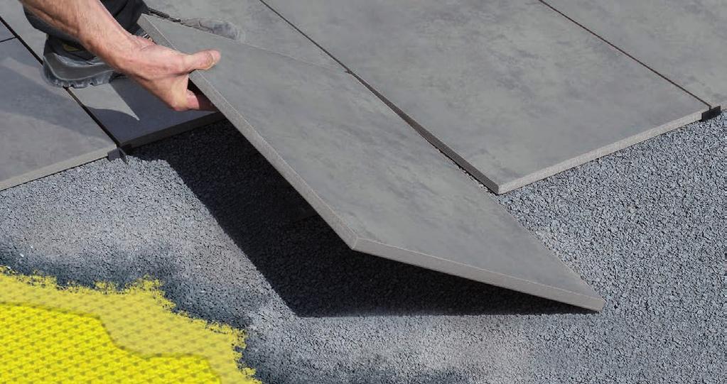 The mat can be laid in a gravel/stone bed, flooring.