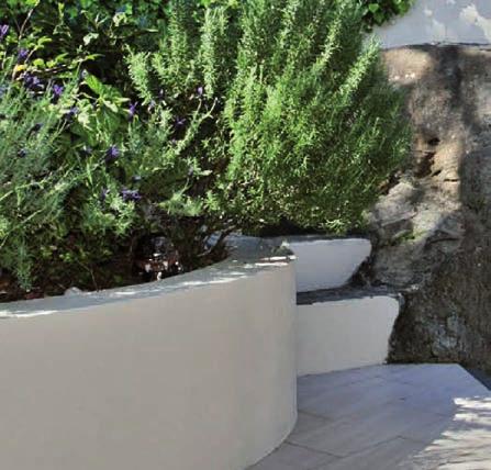 tiled and natural stone surfaces in indoor and outdoor areas.