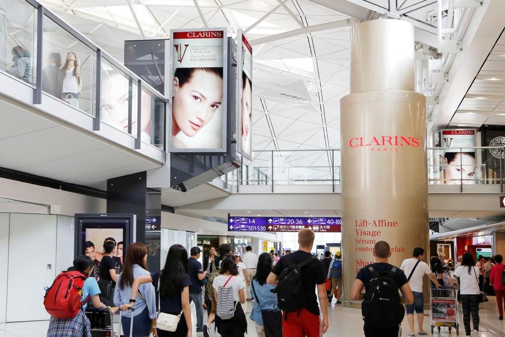 Fig. 2 3D Colossal Display and Secondary Icon Lightbox, Departures Duty Free