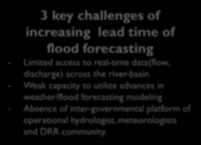 weather/flood forecasting modeling - Absence of
