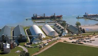 Port Terminal Loading / Unloading 45,660 m 3 storage capacity Uruguay Grain