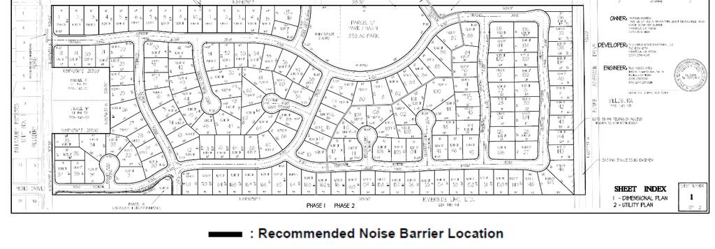 Figure 4.10-2 Noise Barrier Location Source: j.c. brennan & associates, Inc.
