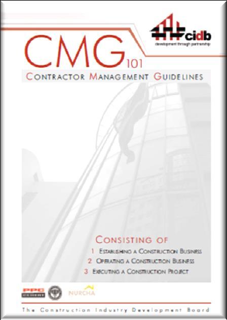 Management Guidelines; CMG 101 cidb Standard for