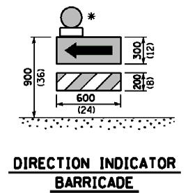 in directional barricades