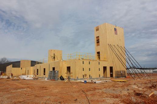 Shaft Wall Materials Mass Timber Shaft Walls Cost Construction Schedule Material Compatibility (movement & lateral load resistance) Can double as architectural