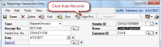 sn028 Once you press the Auto-Rcv button, a new window will open with all open Select Purchase
