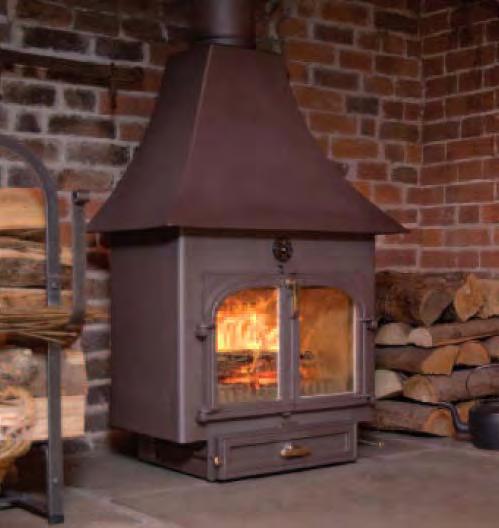 Up-draught stoves are generally more common due to their simpler design 66.