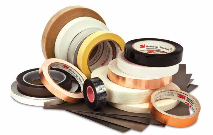 Table of Contents 3M Insulating and Conductive Tapes are made from a broad range of backings and adhesives to meet the demanding requirements of different applications and environments.