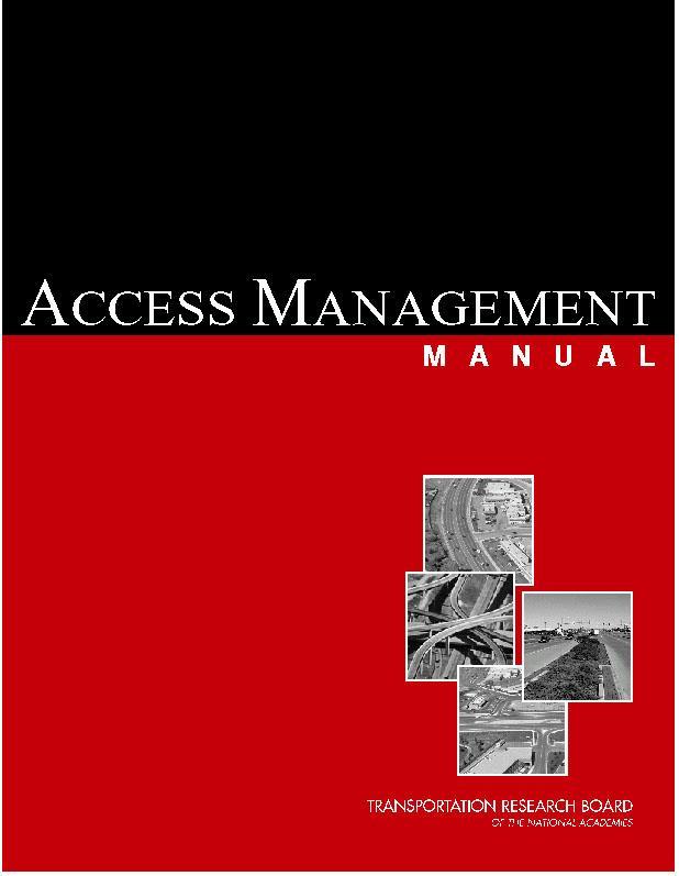 Access Management Manual First national manual for