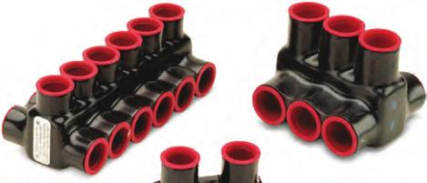 AMT Connectors Black insulation ire Range (AG) ength idth eight Screw Type Cable blocks two-way configuration 350 kcmil#10 AG stranded AMT35062 350 kcmil#10 Str. 2.22 3.00 2.