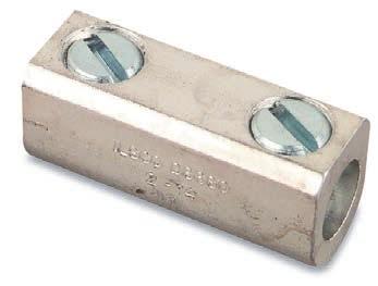 ual-rated Mechanical Connectors Type ASRACÜ Splice Reducers with Solid Barrier ire Stop or copper and aluminum conductors Easy installation no special tools required Tin-plated for low contact